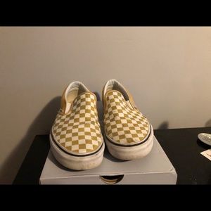 Yellow Slip-on vans